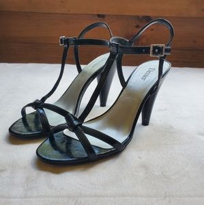 🌿 Black T-Strap Heels | 7.5